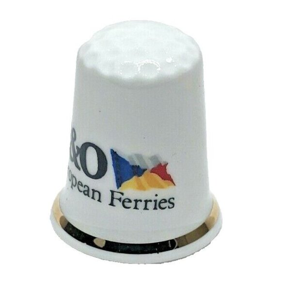 Sampson Souvenirs P&O European Ferries Collectors Porcelain China Thimble - Picture 3 of 5